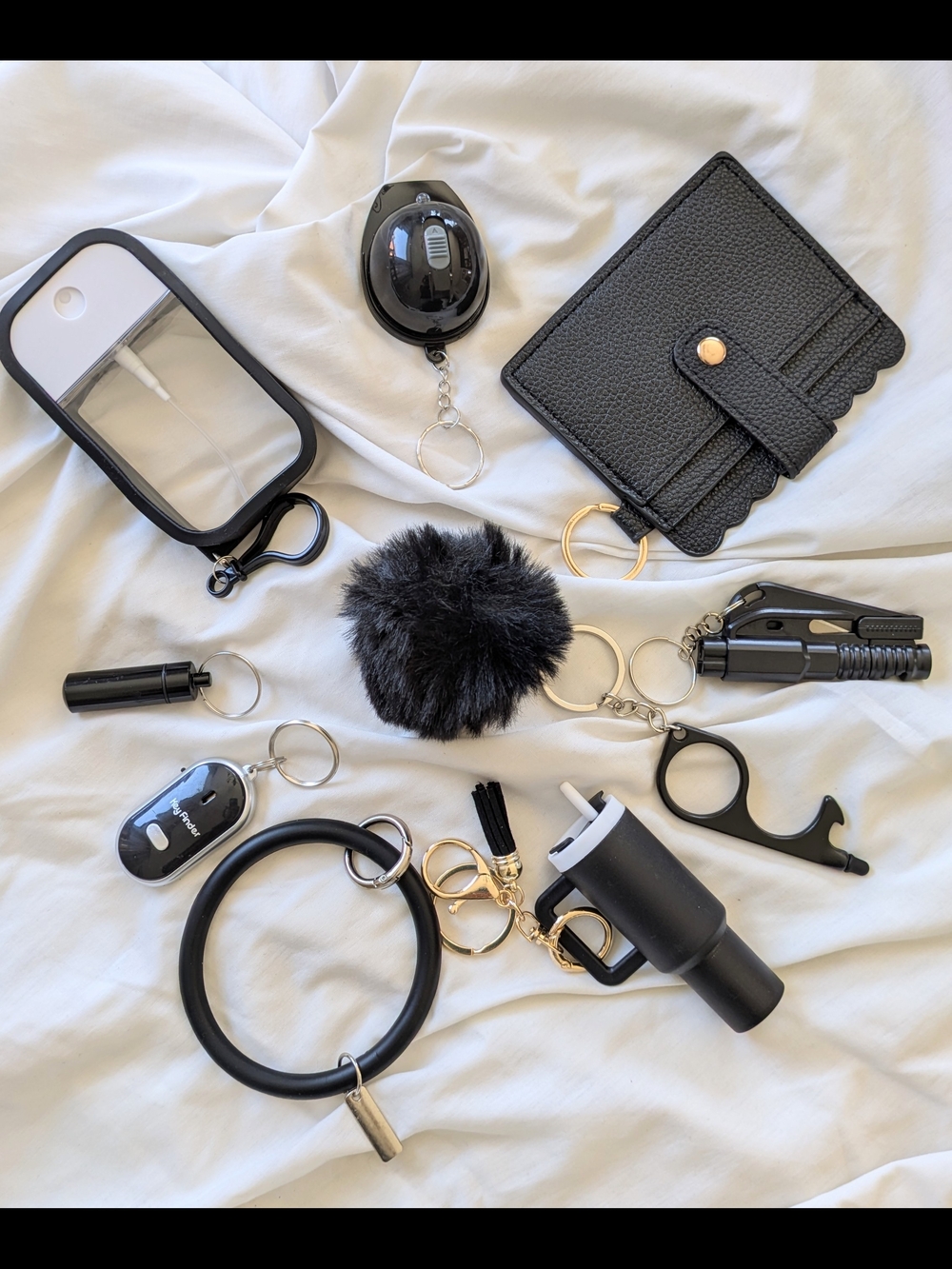 Brand New Beautiful Black Maximalist Keychain Set 🩶🖤10+ Pieces | Perfect Gift